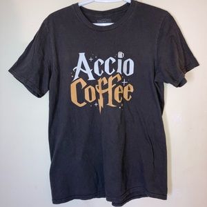 Harry Potter Accio Coffee Short Sleeve T-shirt